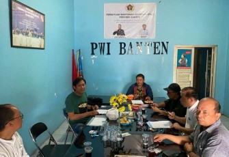 Rapat koordinasi pendaftaran calon ketua PWI Banten, Jum'at (1/3)
