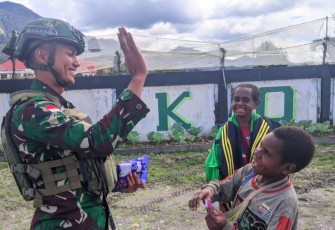 Senyum ceria anak-anak Papua 