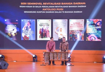 Mendikbudristek Nadiem Makarim saat membuka acara FTBIN 2024