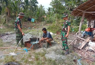 Sumur bor di dusun 14 desa Selat Beting 