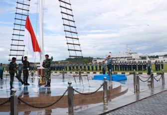 Upacara Hari Kebangkitan Nasional di Koarmada III Sorong