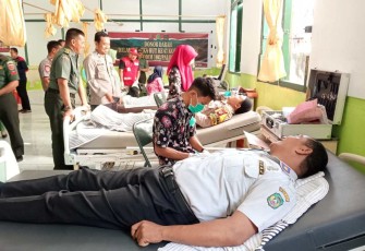 Donor darah peringati HUT ke-67 Kodam XIV Hasanuddin 