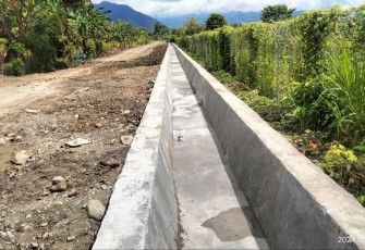Saluran irigasi sasaran fisik TMMD ke 120 Kodim Palopo 