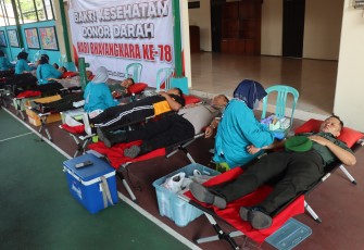 Donor Darah Massal Meriahkan Hari Bhayangkara ke-78 di Malang 