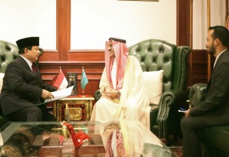 Menhan Prabowo Terima Kunjungan Dubes Arab Saudi