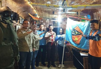 Stan Saka Dirgantara Lanud Iswahjudi saat kegiatan Magetan Djadoel Festival Bambu 2024