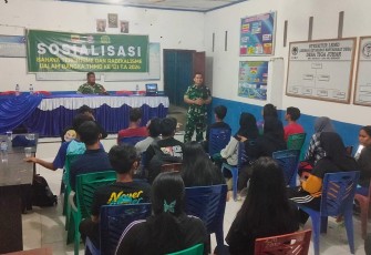 Staf Teritorial Kodim 0204/DS Gelar Sosialisasi.