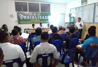 Kegiatan penyuluhan pertanian d posko TMMD Kodim 0204/DS