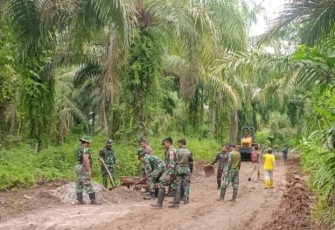 Satgas TMMD Bangun Jalan sepanjang 3.400 Meter.