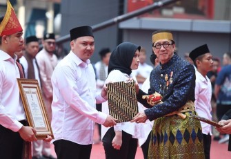 Menkumham Yasonna H Laoly pada Upacara Peringatan Kemerdekaan RI ke-79