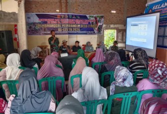 Sosialisasi kesehatan masyarakat di lokasi TMMD 