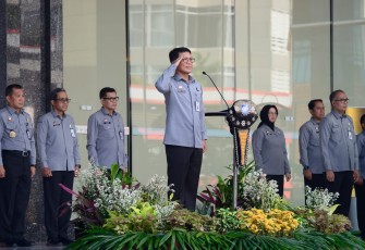 Sekjen Kemenkumham Jadi Pembina Apel