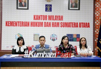 Kanwil Kemenkumham Sumut Hadiri Rapat Virtual SKD CPNS