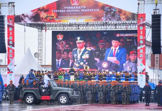HUT TNI ke-79 di Kota Medan Berlangsung Semarak.