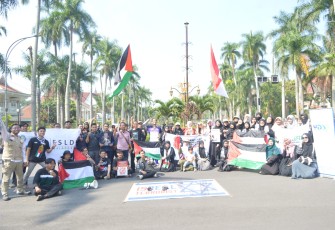 API Palestina Jatim dan Malang SJP Peringati Setahun Perjuangan Badai Al Aqsha 