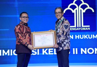 Kemenkumham Meraih Dua Penghargaan.