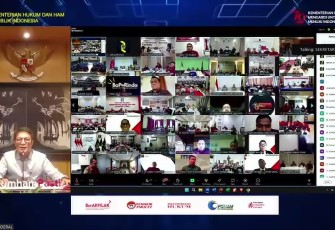 Kakanwil Kemenkumham Sumut Ikuti Pengarahan Sekjen Kemenkumham Secara Virtua.
