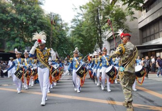 Parade drumband KJK 2024 di Makati City, Filipina 