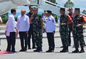 Pangdam I BB Dampingi Presiden Jokowi Kunjungan Kerja di Sumut.