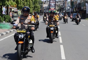 Kapolrestabes Medan Bersama Jajaran Patroli di Beberapa Titik Antisipasi Ganguan Kamtibmas.