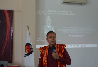 Kanwil Kemenkumham Sumut Hadiri Bimbingan Teknis Pelaksanaan Penyusunan DPTb