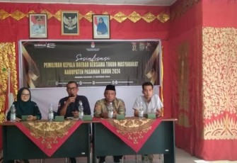 KPU Pasaman Gandeng Tokoh Masyarakat Sosialisasikan Pilkada Tahun 2024 