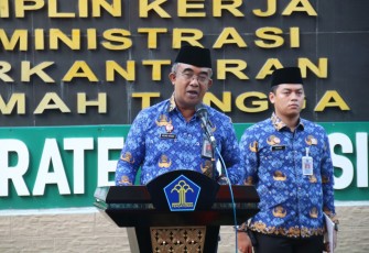 Di Halaman Kantor Kanwil Kemenkumham Sumut Agung Krisna Laksanakan Peringatan Hari Sumpah Pemuda ke 96 Tahun 2024 Diikuti Seluruh Jajaran.