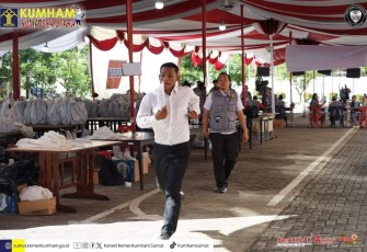 Peserta Seleksi SKD Hadir Tepat Waktu.