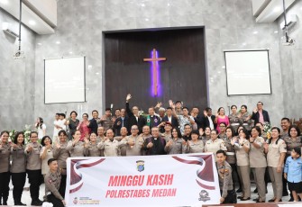 Kapolrestabes Medan Hadiri Gelar Kegiatan Minggu Kasih