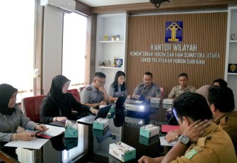 Kanwil Kemenkumham Sumut Bangun Kolaborasi Dengan Pemerintah Daerah Provinsi Sumut.