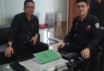 Ketua DPD GERAM Jateng Havid Sungkar mendatangi  kantor Kejati Jateng diterima Kasi penerangan hukum Arfan Triono untuk mengkonfirmasi kasus penyalahgunaan narkoba  yang dilakukan oleh oknum Kejari Blora berinisial RAA