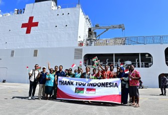 Masyarakat Vanuatu melepas keberangkatan Satgas Port Visit 2024