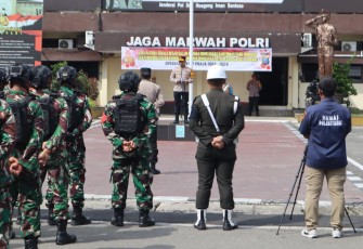 Kapolrestabes Medan Pimpin Apel Skala Besar.