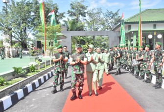 Pangdam I/BB Beserta Rombongan Kunker ke Makorem 031/Wira Bima.