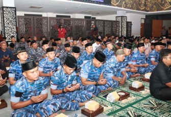Doa bersama prajurit Lanud Husein Sastranegara Bandung 