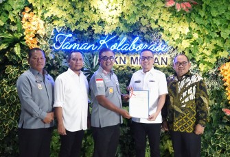 Gelar Penterahan Sertifikat Tanah Oleh  Aset Eks-BLBI dari Kantor Pertanahan kepada Kanwil Kemenkumham Sumut.