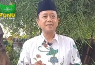 Ketua PCNU Kota Kediri KH Abu Bakar Abdul Jalil
