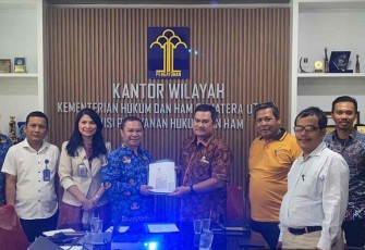 Kanwil Kemenkumham Sumut Gelar Rapat Harmonisasi.