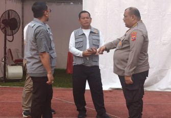 Pelaksanaan Samapta Kanwil Kemenkumham Sumut.