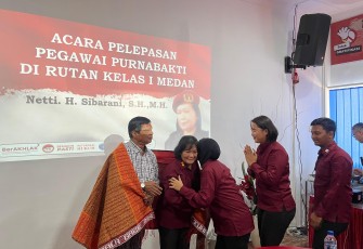 Rutan Kelas I Medan Gelar Kegiatan Pelepasan  Pegawai Purna Bakti.