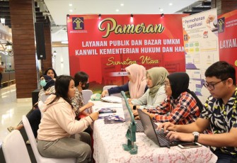 Kanwil Kemenkumham Sumut Gelar Pameran dan Bazar UMKM.