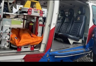 Ambulan udara Polri dalam mendukung operasi Lilin 2024