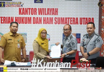 Kanwil Kemenkumham Sumut Gelar Rapat Harmonisasi.
