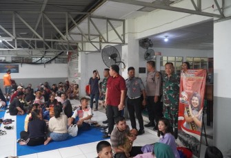 KPR Rutan Kelas I Medan Bersama TNI Polri Cek Keamanan di Seputaran Rutan