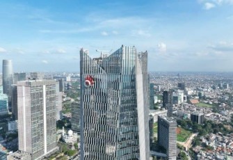 Ilustrasi gedung Telkom Jakarta 
