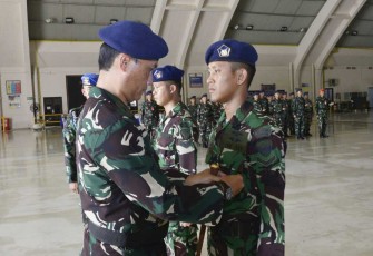Danlanud Iswahjudi Marsma TNI Firman Dwi Cahyono saat membuka pelatihan, Jum'at (26/4)