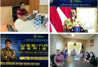 Kanwil Kemenkumham Sumut Ikuti Webinar