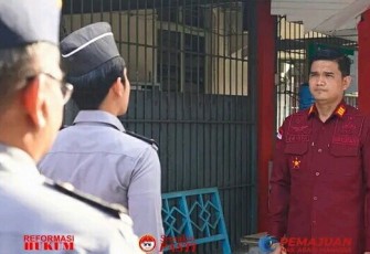 Karutan Pangkalan Brandan Pimpin Apel Pagi