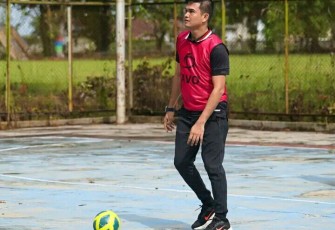 Karutan Pangkalan Brandan Erwin Siregar Lakukan Kegiatan Olahraga Bersama.