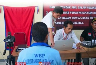 Pelaksanaan Perekaman e-KTP di Rutan Pangkalan Brandan